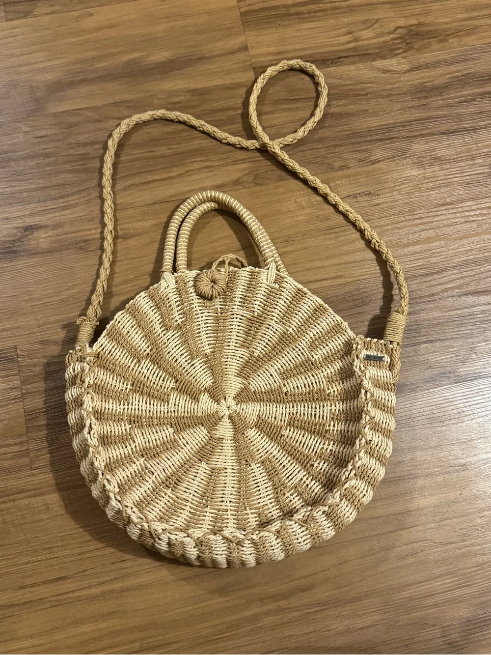 Billabong x Sincerely Jules round straw bag